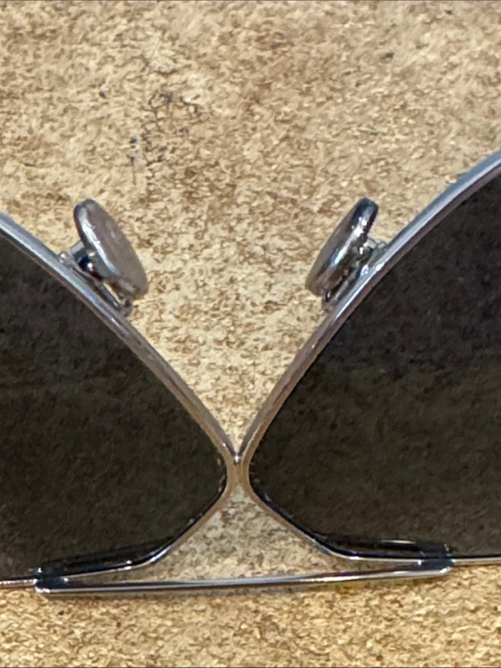 Christian DIOR Aviator Metal Frame Sunglasses in Silver